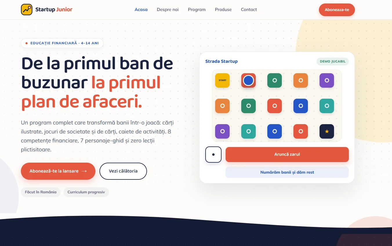 StartupJunior — proiect ISIO